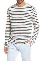 Men's J.crew Mercantile Stripe Long Sleeve T-shirt - White