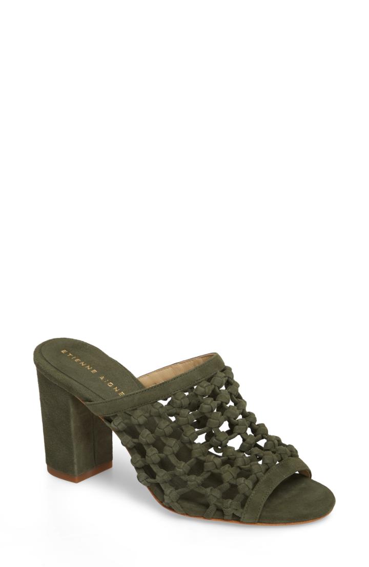 Women's Etienne Aigner Lanai Sandal M - Green