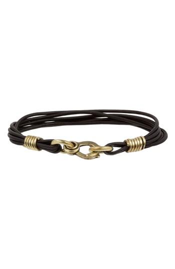 Men's Lewis Henry Nicholas Leather Bracelet