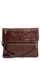 Hobo Vista Calfskin Leather Messenger Bag - Brown