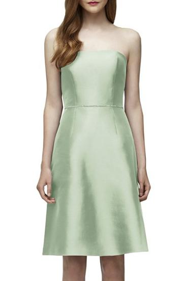 Women's Lela Rose Bridesmaid Embellished Waist Strapless Dress