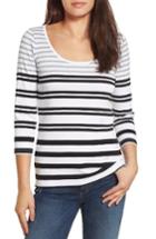 Women's Tommy Bahama Indio Sedaris Stripe Cotton Tee - Black