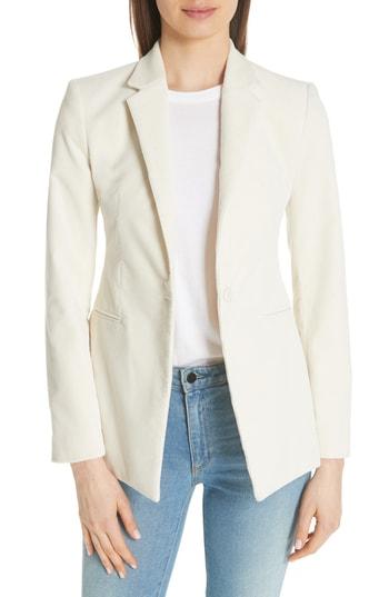 Women's Theory Corduroy Power Jacket - Ivory