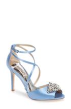 Women's Badgley Mischka Tatum Embellished Strappy Sandal M - Blue