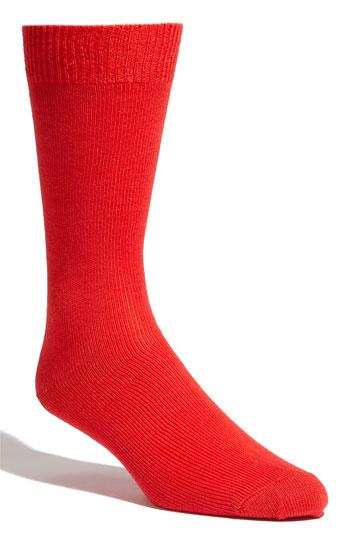 Lorenzo Uomo 'giza' Socks Red One Size