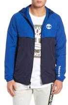 Men's Timberland Camo Windbreaker Jacket - Blue