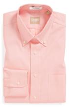 Men's Gitman Regular Fit Pinpoint Cotton Oxford Button Down Dress Shirt .5 - 35 - Pink