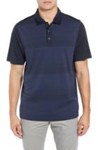 Men's Cutter & Buck Crescent Drytec Microprint Polo - Blue