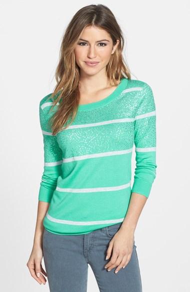 Women's Halogen Three Quarter Sleeve Sweater