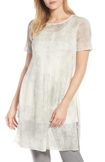 Women's Eileen Fisher Hemp Blend Tunic, Size - Ivory