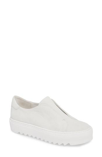 Women's Jslides Spazo Slip-on Platform Sneaker M - White