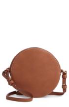 Chelsea28 Cassie Faux Leather Circle Crossbody Bag - Brown