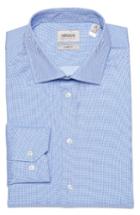 Men's Armani Collezioni Slim Fit Micro Texture Dress Shirt - Blue