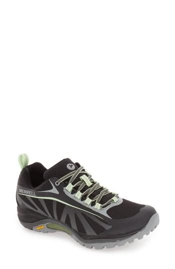Women's Merrell Siren Edge Waterproof Hiking Shoe .5 M - Black