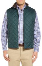 Men's Peter Millar 'hudson' Lightweight Quilted Vest - Green