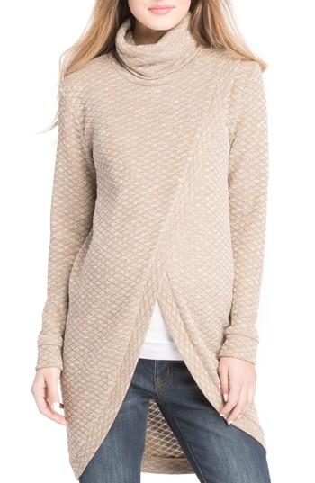 Women's Lilac Clothing Nursing Tunic Sweater - Beige