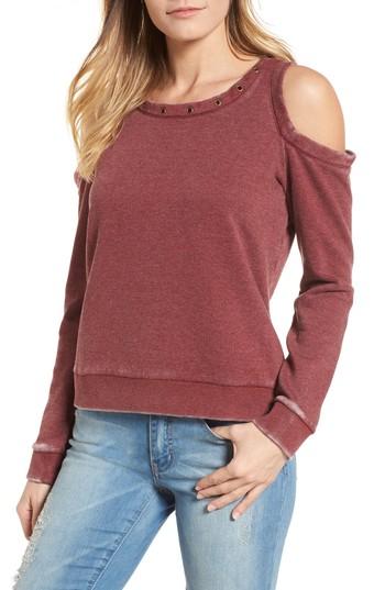 Women's Lucky Brand Cold Shoulder Sweatshirt