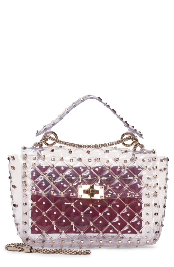 Valentino Garavani Rockstud Transparent Shoulder Bag -