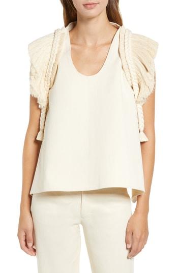 Women's Caralarga Texcoco Blouse - Beige