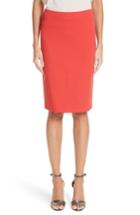 Women's Emporio Armani Milano Jersey Pencil Skirt Us / 40 It - Orange