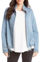 Women's Karen Kane Embellished Denim Jacket - Blue