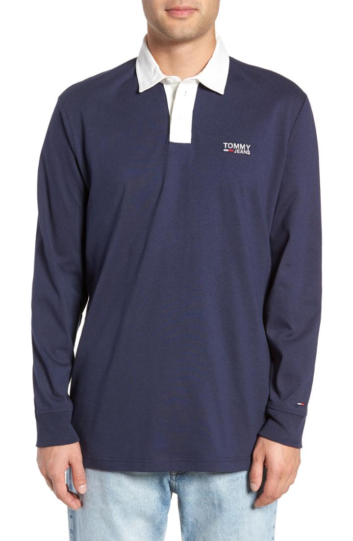 Men's Tommy Jeans Tjm Essential Rugby Shirt