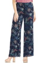 Women's Vince Camuto Garden Heirloom Floral Wide-leg Pants - Blue
