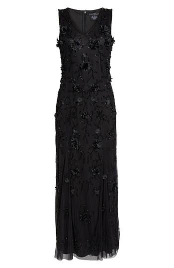 Women's Pisarro Nights Embellished 3d Floral Maxi Dress - Black