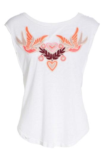Women's Free People Love Birds Tee, Size - Ivory