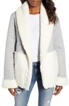 Women's Lafayette 148 New York Heather Plaid Stretch Wool Jacket - Orange