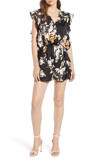 Women's Bishop + Young Ruffle Romper - Black