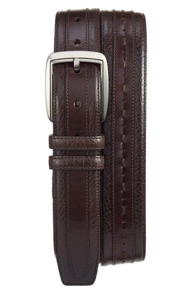 Men's Mezlan 'ascot/perseo' Leather Belt - Brown