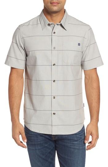 Men's Jack O'neill Solitude Stripe Sport Shirt, Size - Grey