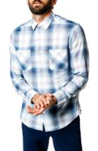Men's Good Man Brand Trim Fit Plaid Sport Shirt, Size - Blue