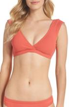 Women's Seafolly Inka Rib Bikini Top Us / 8 Au - Orange