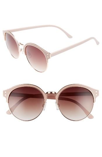Women's Bp. 56mm Round Sunglasses - Pink/ Gold