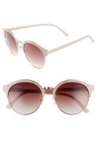 Women's Bp. 56mm Round Sunglasses - Pink/ Gold
