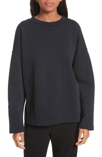 Women's Vince Mock Neck Sweatshirt - Blue