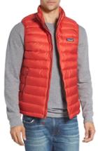 Men's Patagonia Windproof & Water Resistant 800 Fill Power Down Quilted Vest - Red