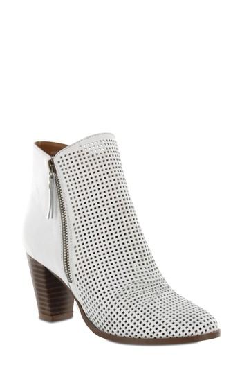 Women's Mia Riya Perforated Bootie M - White
