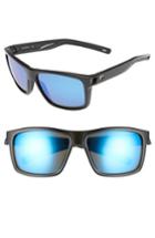 Men's Costa Del Mar Slack Tide 58mm Polarized Sunglasses - Shiny Black/ Blue Mirror