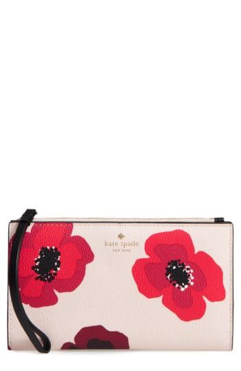 Women's Kate Spade New York Hyde Lane Poppy Eliza Leather Wallet - Red