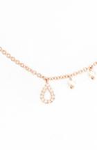 Women's Meira T Diamond Teardrop Charm Collar Necklace