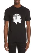 Men's Neil Barrett Face Graphic T-shirt - Black