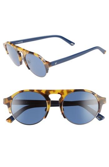 Women's Web 52mm Sunglasses - Havana/ Blue