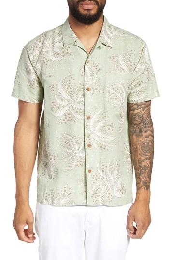 Men's Ymc Malick Slim Fit Print Sport Shirt - Green