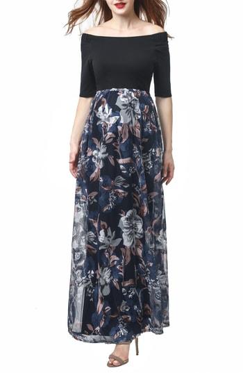 Women's Kimi And Kai Mabel Off The Shoulder Maternity Dress