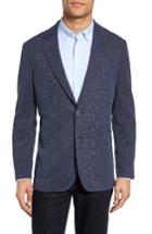 Men's Bugatchi Knit Sport Coat R - Blue