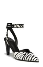 Women's Sarto By Franco Sarto Santi 2 Genuine Calf Hair Pump M - Black