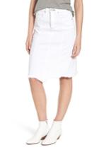 Women's Mcguire Carangi Angled Hem Denim Skirt - White